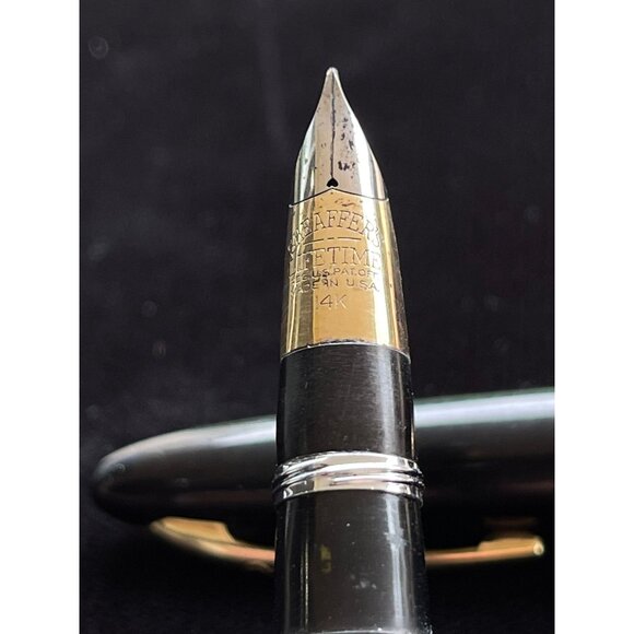 Sheaffer Lifetime Triumph 1250 (1942) - Brown Wide Cap Band, Vac-Fill 14k - Picture 3 of 6